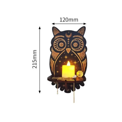 Wall Shelf Hanging Candle Shelf Whimsical Wall Decor Halloween Fall 2025 Cozy Ambient Lighting Gift Idea