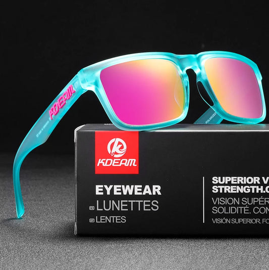 Occhiali da sole polarizzati unisex per esterni tendenza estate 2026 lenti specchiate leggeri protezione UV idea regalo