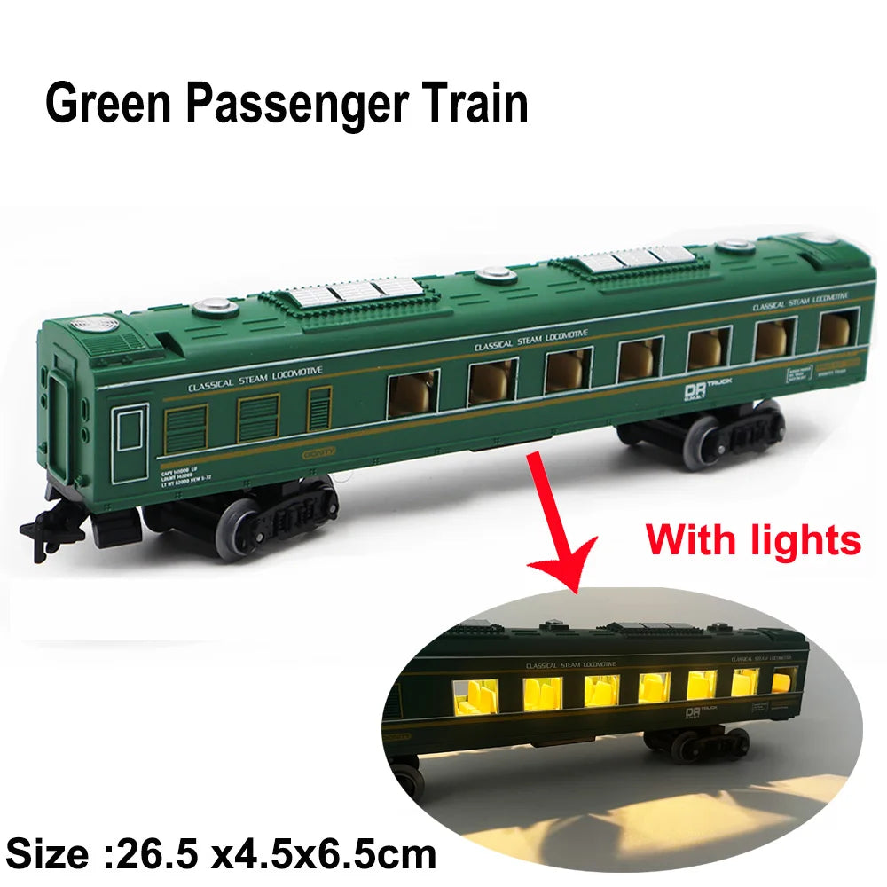 Classic Electric Train Cargo Carriage Wagons - DIY Gauge Accessories for Rail Enthusiasts