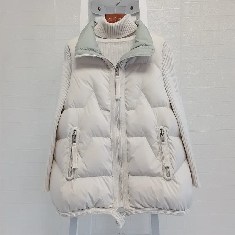 Lightweight Women’s Puffer Vest - Short Relaxed, Duck Down