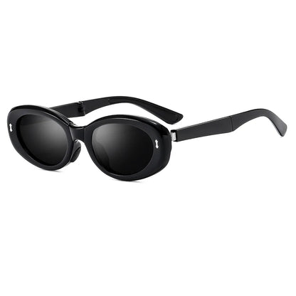 Sonnenbrille Faltbar Elliptischer Rahmen Vintage Retro Brille Sommer 2026 Entspiegelter UV-Schutz