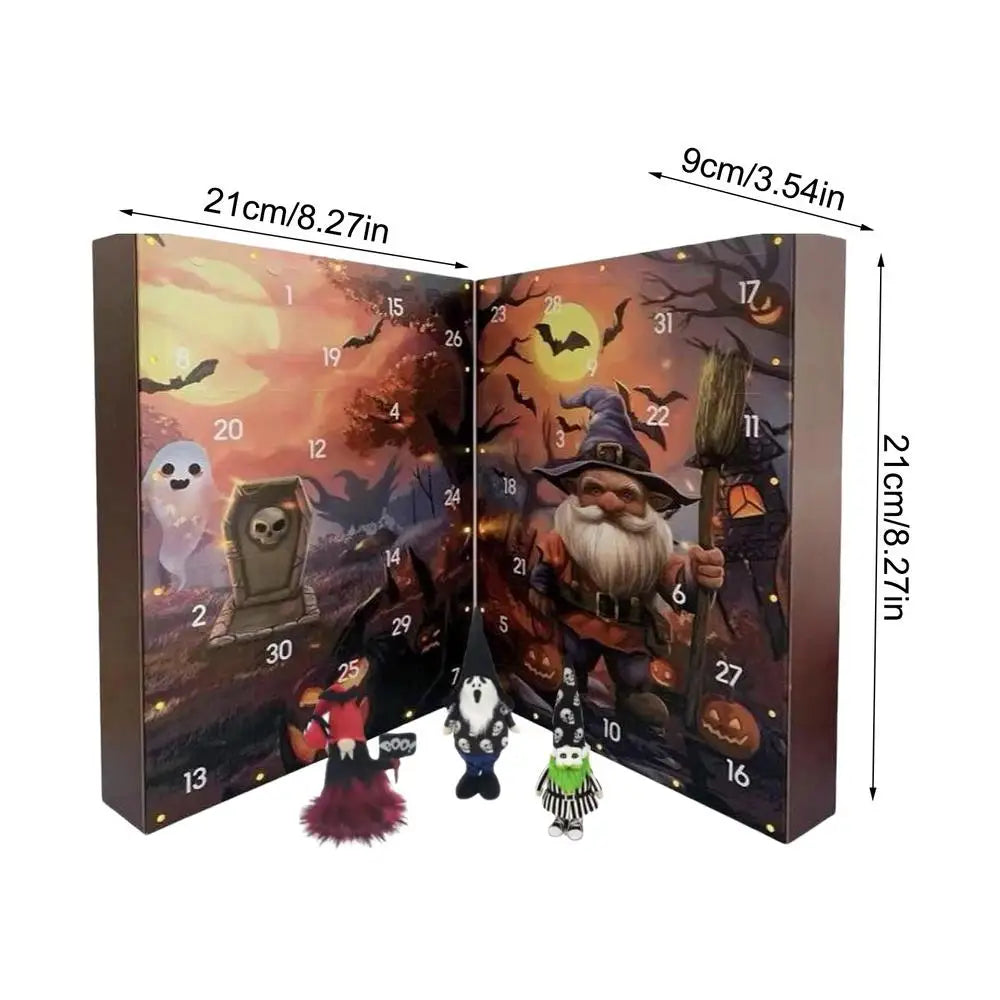 24-Day Halloween Gnome Countdown Calendar – Seasonal Decor 2025