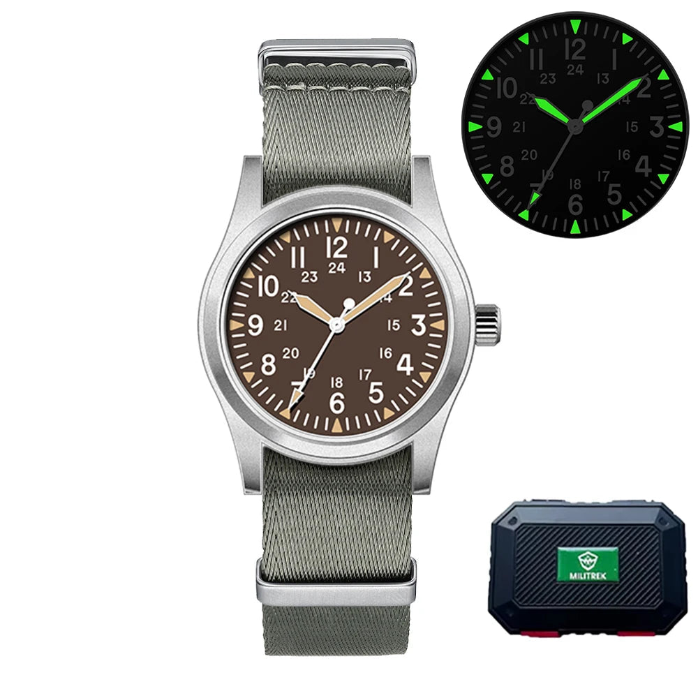 Militær Quartz Feltur 37mm Safir Efterår 2025