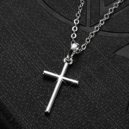 Cross Necklace Pendant Jewelry Unisex Long Chain Christian Charm Gift Idea Summer 2026 Trend