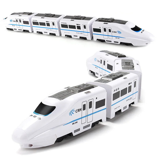Treno proiettile elettrico ad alta velocità Harmony Railcar con luci - Modello 3D regalo per bambini