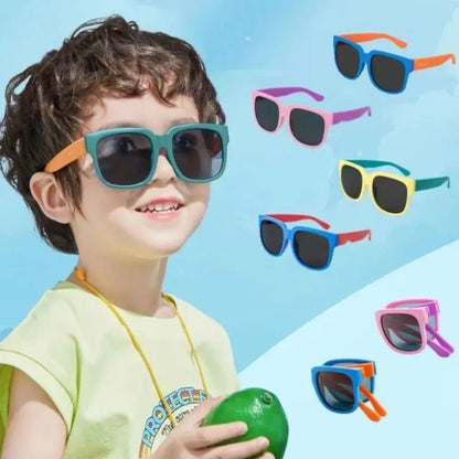 Kids Sunglasses Square Frame UV 400 Protection Outdoor Eyewear Summer 2026 Gift Idea