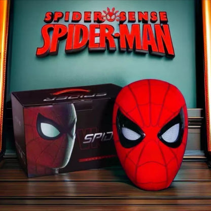 Remote-Controlled Spider-Man LED Cosplay Headgear with Glowing Red and Black Design 2026