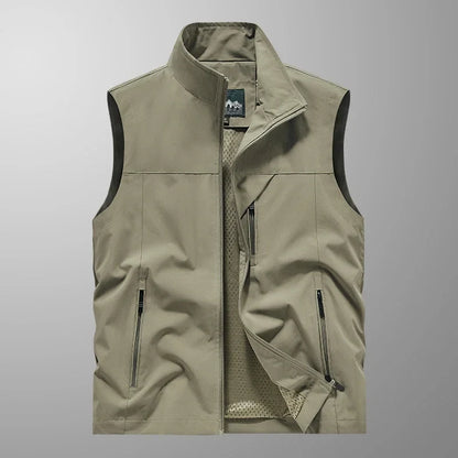 Waterproof Versatile Mens Vest - Sleeveless Polyester