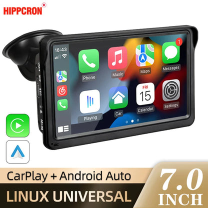 CarPlay Wireless Head Unit 7 Inch In Dash Car Stereo Universale Touch Screen Wireless Android Auto Fall 2025