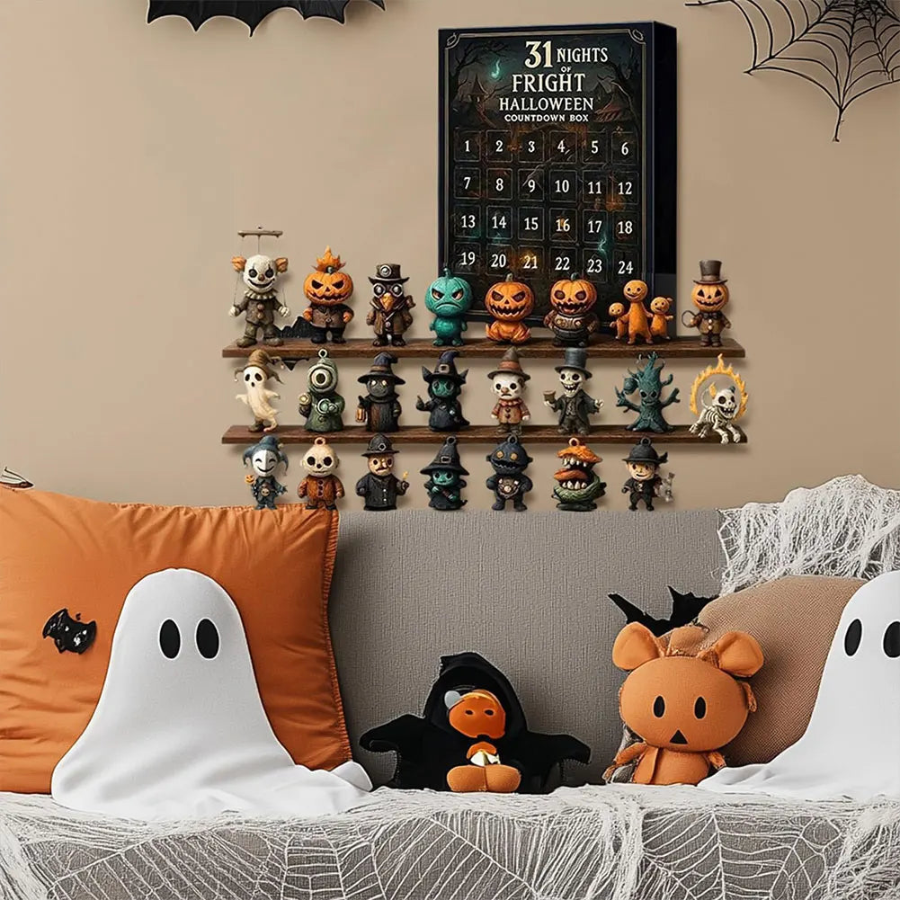 Calendario de Adviento de Halloween Figuras Coleccionables 31 Días 2025