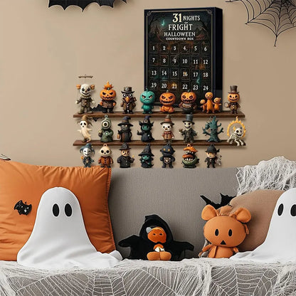 Calendario de Adviento de Halloween Figuras Coleccionables 31 Días 2025
