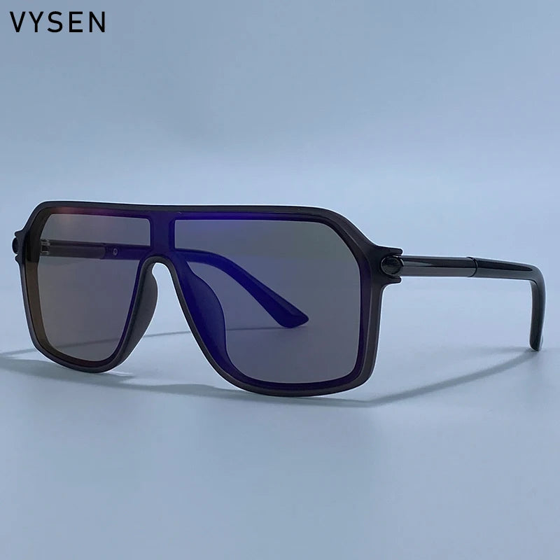 Sunglasses Shield OnePiece Steampunk Oversized Metal Frame Sports Sunglasses Fall 2026 Trend Premium Build
