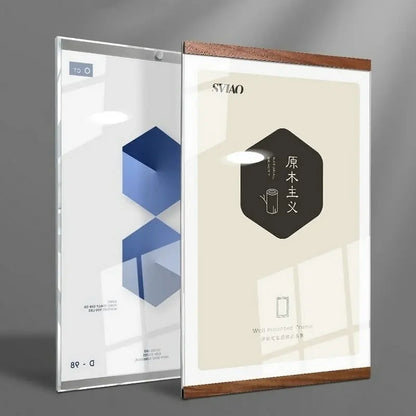 Marco de foto acrílico marco flotante magnético decoración de pared minimalista otoño 2025 montaje adhesivo fácil de cambiar