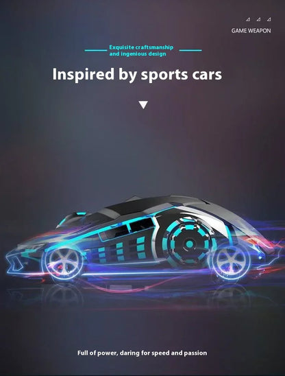 Draadloze Oplaadbare Gaming Muis Bluetooth Stil Achtergrondverlichting