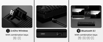 Mechanisch Toetsenbord M67 67 Toetsen Pakking Hot Swappable RGB