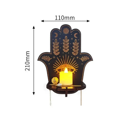 Wall Shelf Hanging Candle Shelf Whimsical Wall Decor Halloween Fall 2025 Cozy Ambient Lighting Gift Idea