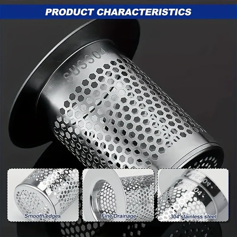 Drain Filter Sink And Shower Drain Catcher Fall 2026 Kitchen And Bathroom Protection Easy Install Hair Debris Block