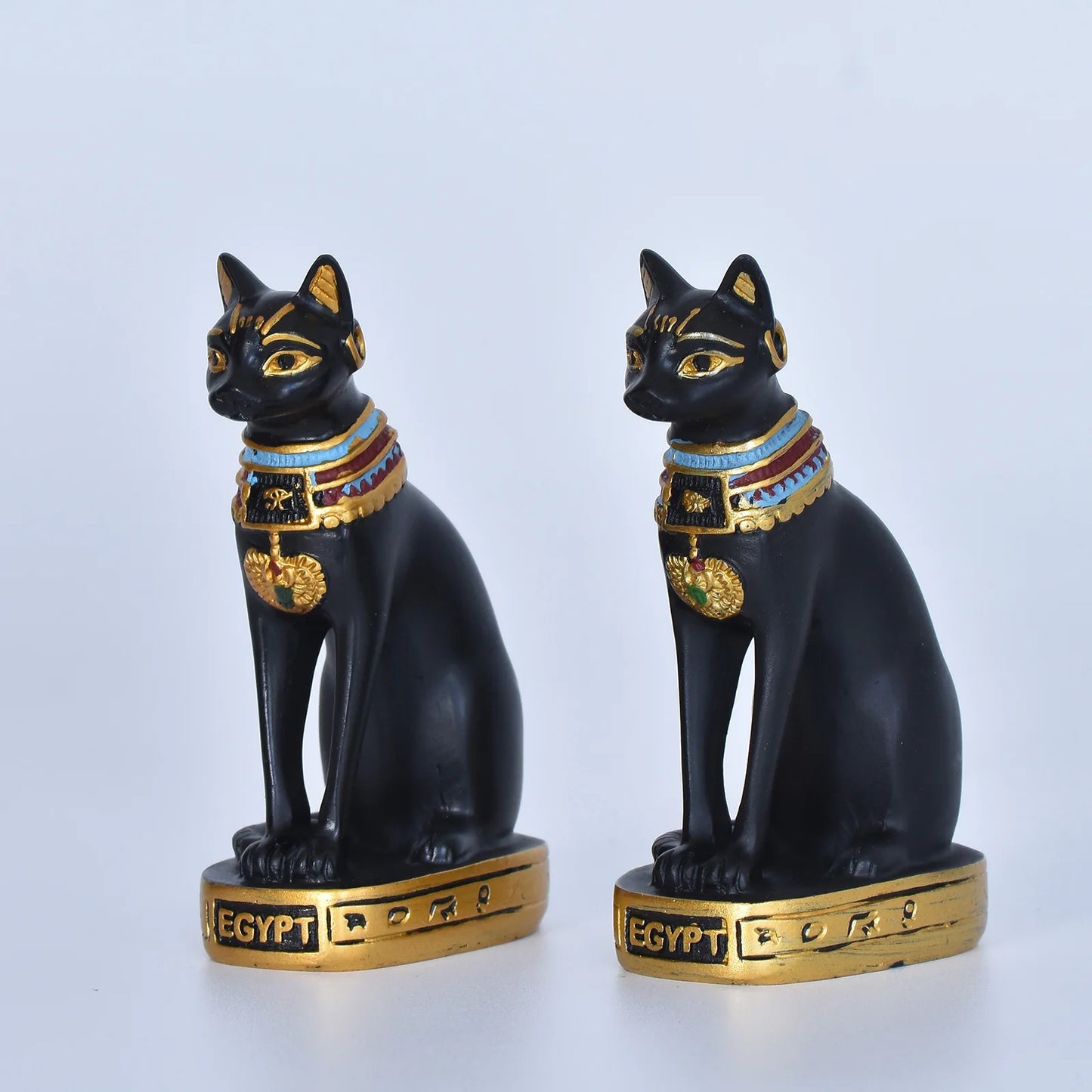 Statua mini gatto dea egizia in resina decorazione per casa e giardino idea regalo retrò