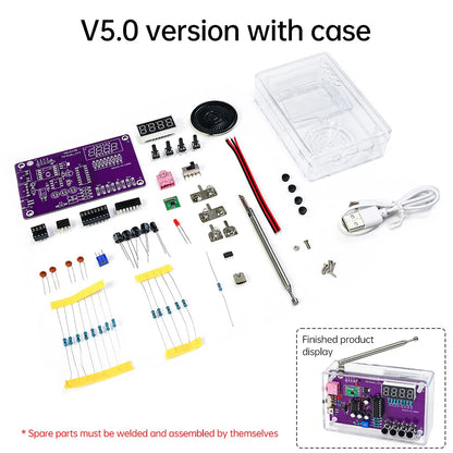 DIY FM Radio Kit 87-108MHz Adjustable Frequency Soldering Practice Kit Back to School 2026 Gift
