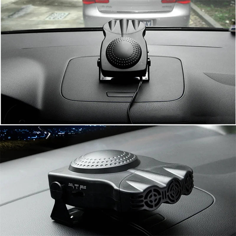 Car Heater 2 In 1 12V Portable Defroster Demister With Cigarette Lighter Winter 2025 Windshield Defog