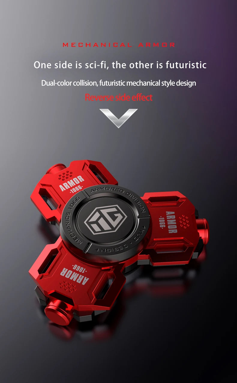 Glow Fidget Spinner Alloy EDC Long Spin Stress Relief