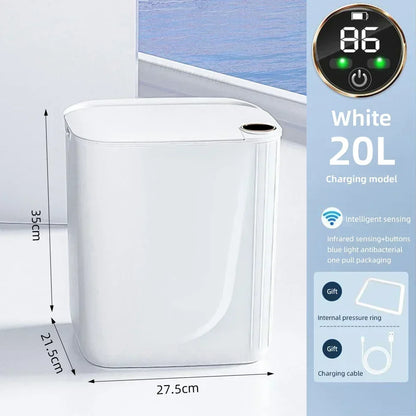 Smart Sensor Trash Can 18L With Display Type C Recharge