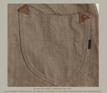 Holdbare avslappede rette jeans for menn - løse selvedge casual