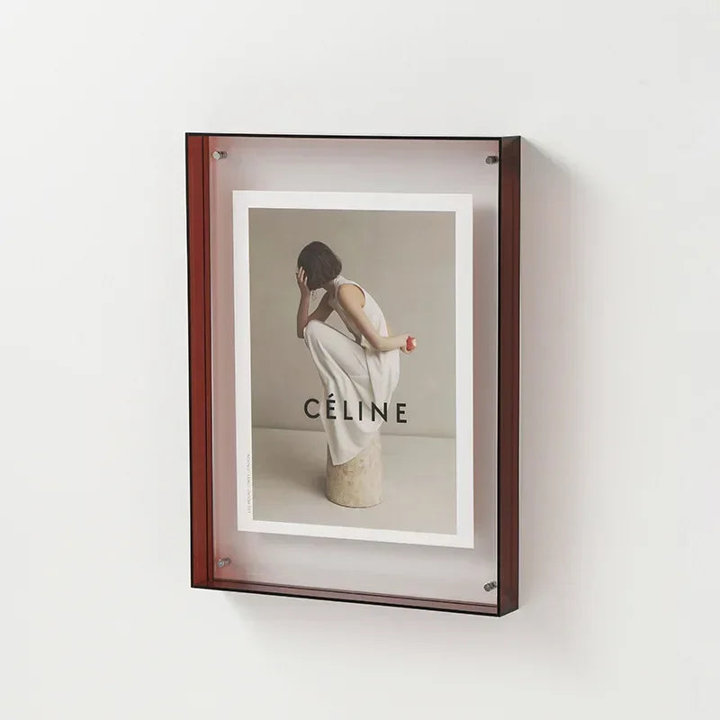 Modern Clear Acrylic Photo Frame for DIY Wall Art Stylish Picture Display for Bedroom and Living Room Decor