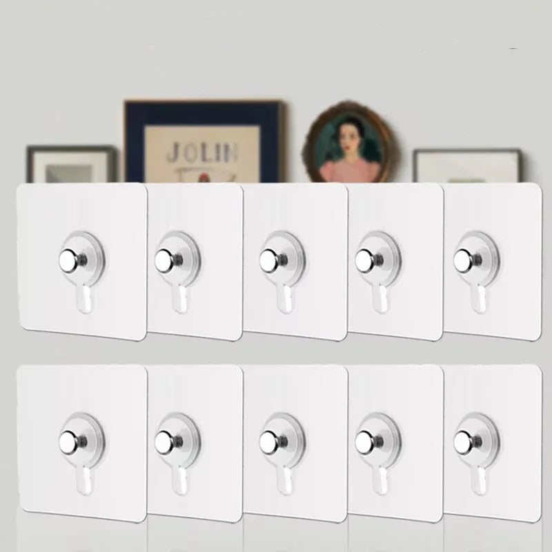 Adhesive Hooks 10 Pack No Drilling Wall Hooks Waterproof For Kitchen And Bathroom Fall 2026 Organization