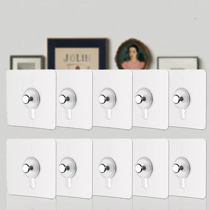 Adhesive Hooks 10 Pack No Drilling Wall Hooks Waterproof For Kitchen And Bathroom Fall 2026 Organization