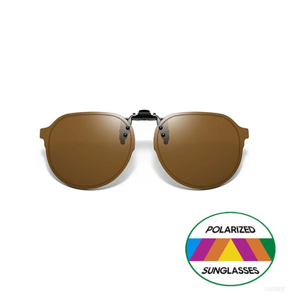 Clip-On Sunglasses Polarized UV400 Flip Up Clip Night Vision Clip Universal Goggles For Driving And Fishing Summer 2026