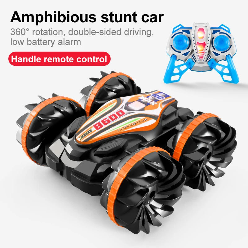 All-Terrain RC Stunt Car - Double-Sided Flip, Drift Wheel Light, Outdoor Toy for Boys