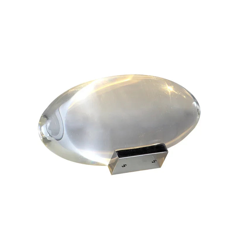 LED Table Lamp Crystal Projector Oval Glass Bedside Lamp Fall 2025 Halloween Mood Lighting Decor