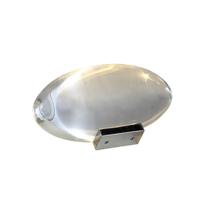 LED Table Lamp Crystal Projector Oval Glass Bedside Lamp Fall 2025 Halloween Mood Lighting Decor