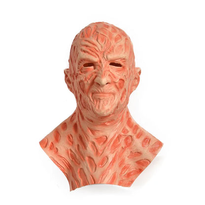 Freddy Krueger Latex Cosplay Headgear and Razor Gloves Set for Adults Halloween 2026