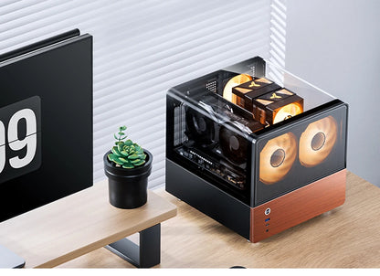 Boîtier PC Mini ITX MicroATX Vue sur Mer Verre Compact Gaming
