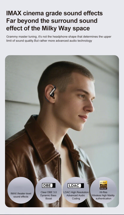 AI Translation Earbuds With Noise Canceling Ear Hook Sports