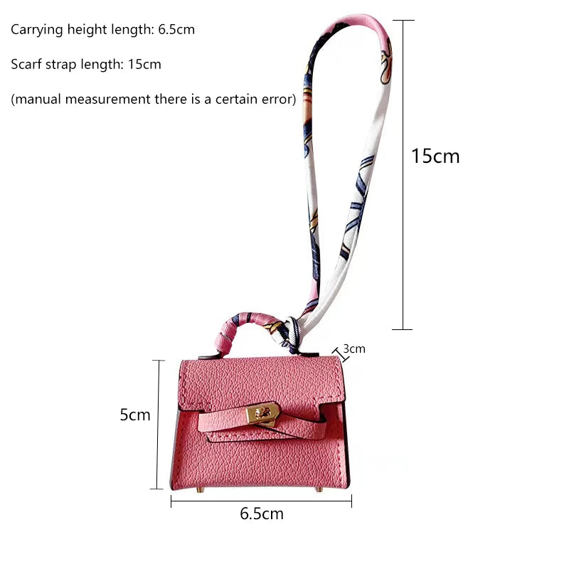 Bolso de mano mini inspirado en Birkin - Charm para bolso de negocios