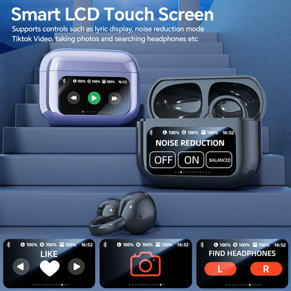 Wireless Translator Earbuds Touch Screen Case 144 Languages