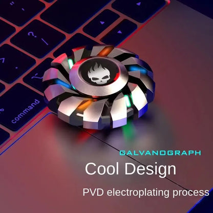 Luminous Fidget Spinner Metal EDC Toy Rainbow Durable LED