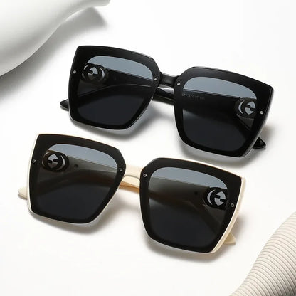 Store Ramme Firkantede Solbriller Kvinder Designer UV400 Rejse Eyewear Udendørs Mode