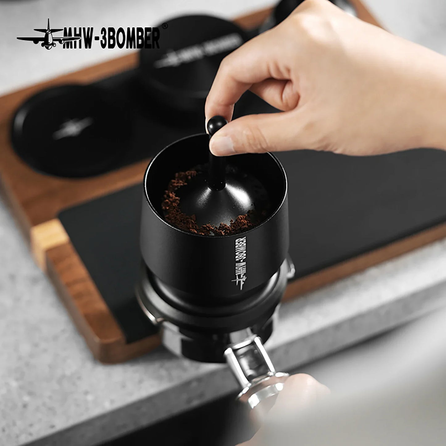 Espresso doseer trechter 58mm aluminium legering doseer beker barista gereedschap val 2025 precies anti spatten