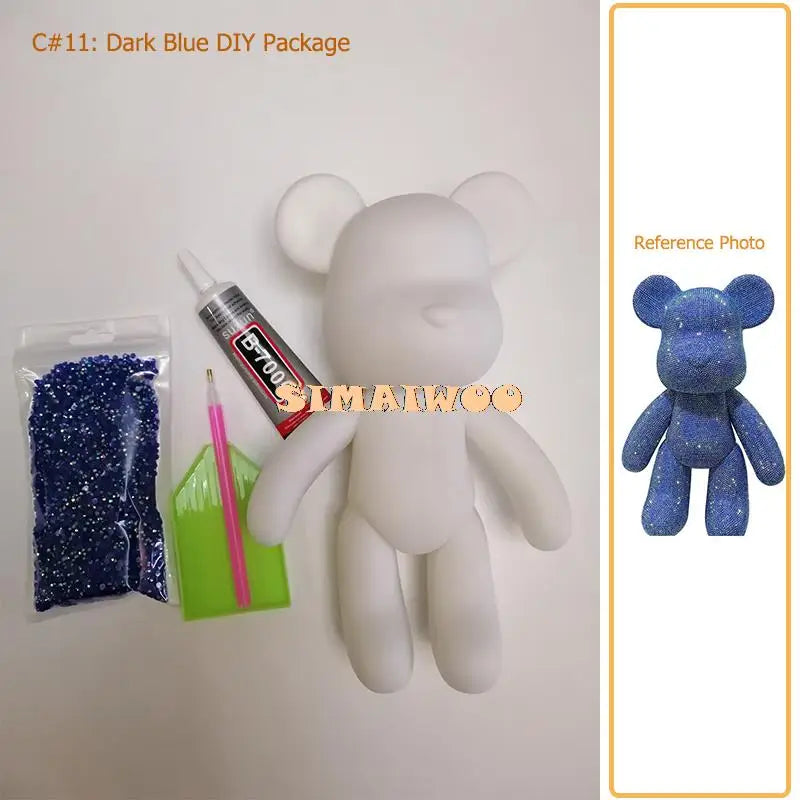 Diamantmalerei Set 5D Vollbohrung Kristall Bär Puppe Weihnachten 2025 DIY Strass Mosaik Funkelnde Wohnkultur Geschenk