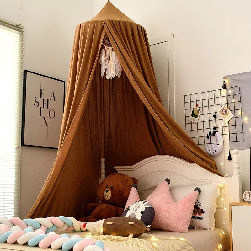 Bed Canopy Hanging Mosquito Net Dome Crib Nursery Decor Fall 2025 Cozy Mosquito Protection