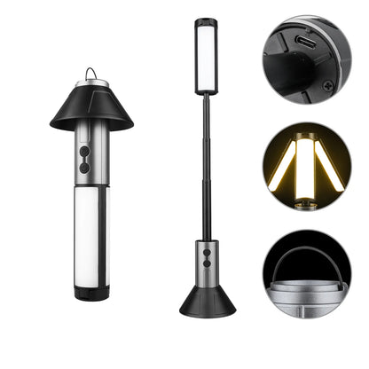 LED Searchlight Telescopic Folding ThreeHead Light, Rechargeable Outdoor Camping Light, Emergency Car Repair Fall2026