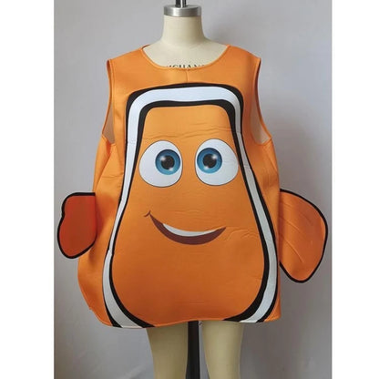 Finding Nemo and Dory Clownfish Cosplay Costume for Adults Carnival Halloween Party 2026