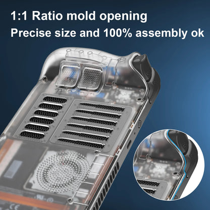 Kit de carcasa transparente de repuesto para consola Steam Deck
