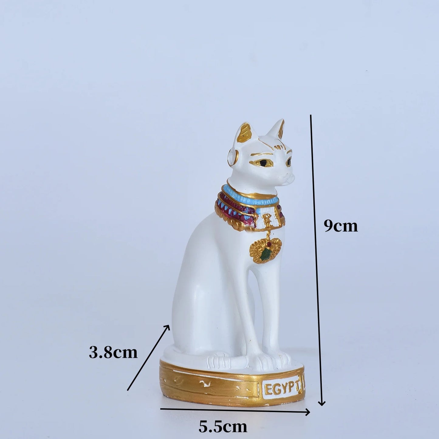 Statua mini gatto dea egizia in resina decorazione per casa e giardino idea regalo retrò