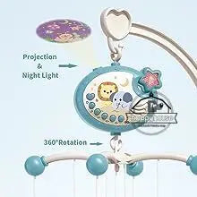 Muzikale Wieg Mobiel Pasgeboren Sensorische Speelgoed Lichtprojector