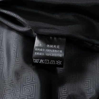 Waterproof Relaxed Men's Jacket - Hooded Polyester, Camping